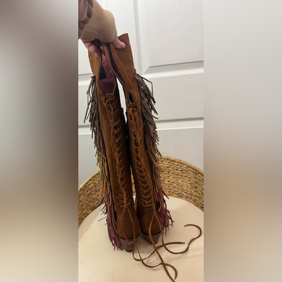 Junk Gypsy by Lane Women’s Heeled Boots Spirit Animal Brown JG0022D Size 7 - Picture 4 of 8